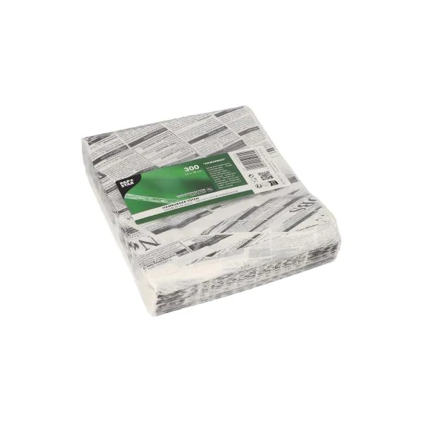 [85940] Hamburgerzakken Pergament 16 Cm X 18 Cm "Newsprint" Vetwerend 1000 Stuks
