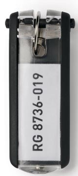 [195701] Key Clip Zwart 6 Stuks