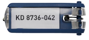 [195707] KEY CLIP BLAUW 6 STUKS