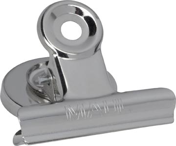 [2183096] MAUL PAPIERKLEM BULLDOGCLIP MAGNETISCH 30mm 2 STUKS VERCHROOMD