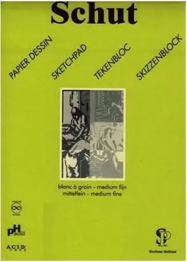 [SCH11804] Schut Dessin Tekenblok, 125 Gram, A4, Groen