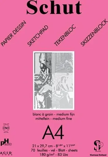 [SCH11813] Schut Dessin Tekenblok, 180 Gram, A3, Pink