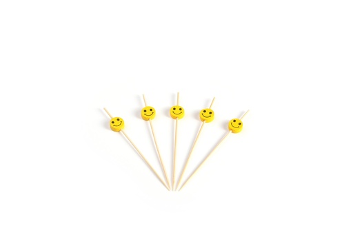 [S31174] Prikker bamboe met Smiley 120mm ds. à 150