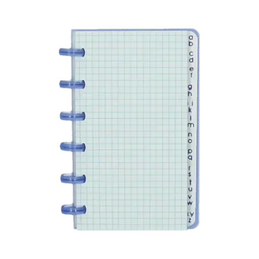 [A1353] Atoma register A6 geruit 5x5 mm polypropyleen transparant