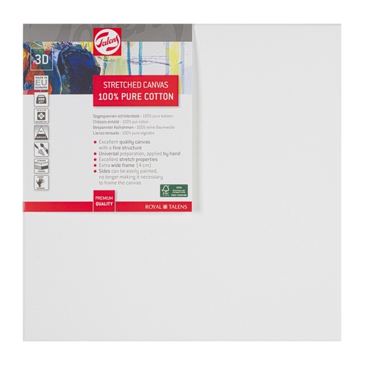 [95693030] Talens Schildersdoek Katoen 3D 30 x 30 cm