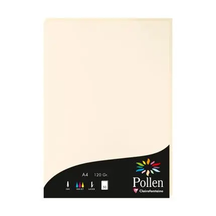 [14204] Pollen, 50 Bladen, 160G, 210X297Mm - Ivoor