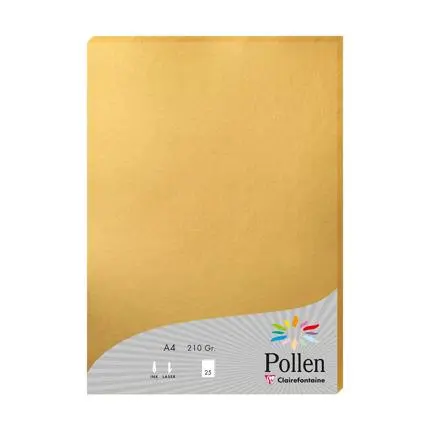 [24390C] Pollen, 25 bladen, 210g, 210x297mm - Goud