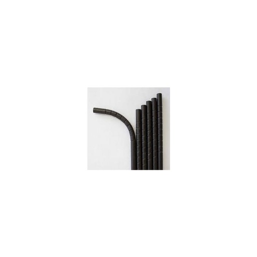 [79100006] Drinkrietjes (22Cm 6Mm, Zwart, 200, Karton)