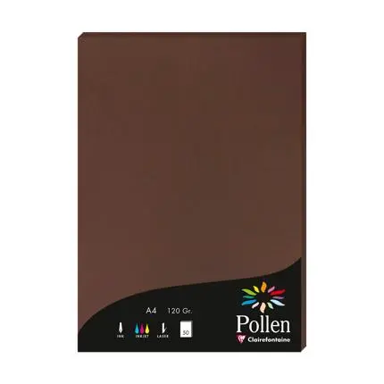 [4202c] Pollen, 50 bladen, 120g, 210x297mm - Cacao