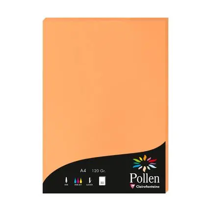 [4208c] Pollen, 50 Bladen, 120G, 210X297Mm - Mandarijn