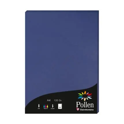 [4284c] Pollen, 50 Bladen, 120G, 210X297Mm - Nachtblauw