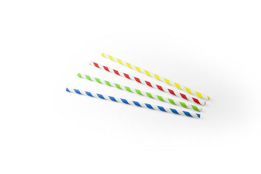 [S20634] DRINKRIETJES (6MM/23CM, STREEP-ASS, 100, KRAFT)