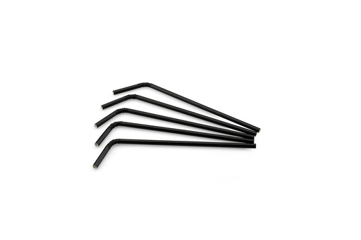[S22608] Buigrietjes Papier (Fsc®) Zwart Ø 6 Mm / 24Cm Zak À 200