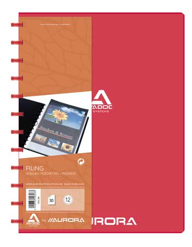 [5532300] ADOC PRESENTATIEMAP POUCH (ROOD, 30)