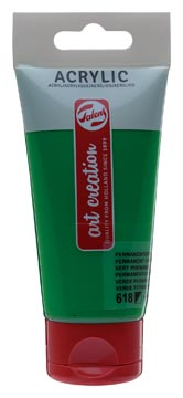 [3511618] Talens Art Creation Acrylverf Tube 75 Ml L Permanent Groen (618)