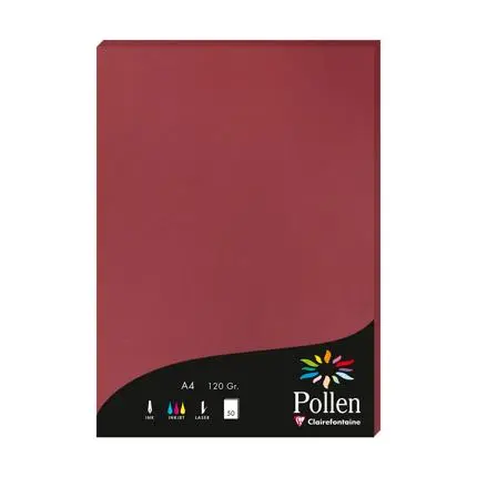 [E*14293] Pollen, 50 Bladen, 160G, 210X297Mm - Bordeaux