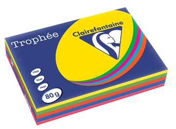 [E1704] A4 TROPHEE (80GR, ASS INTENS, 5X50)