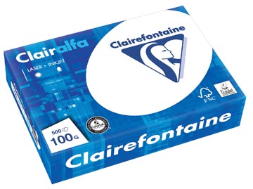 [E1950] CLAIRFONTAINE (100GR, WIT, 250VELLEN)