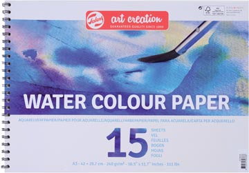 [9317001M] Talens Art Creation Aquarelverfpapier A3 250 G 15 Vellen