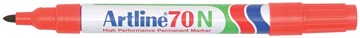 [70R] Artline 70 Ronde Punt (Rood)