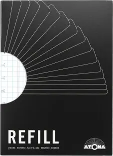 [A1529] Atoma: Vervangblok A4 Geruit 10Mm
