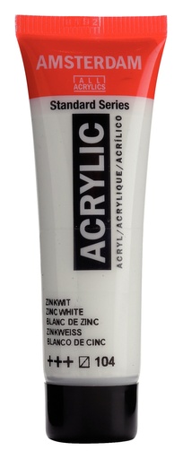 [17041040] Standard Series Acrylverf Tube 20 Ml Zinkwit 104