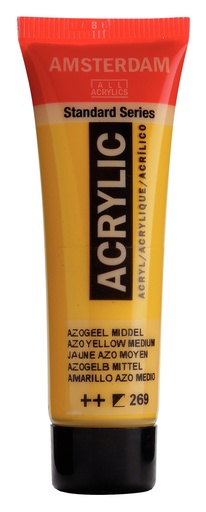 [17042690] Standard Series acrylverf tube 20 ml Azogeel Middel 269