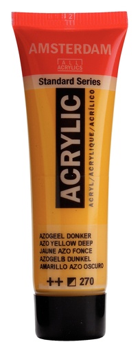 [17042700] Standard Series acrylverf tube 20 ml Azogeel Donker 270