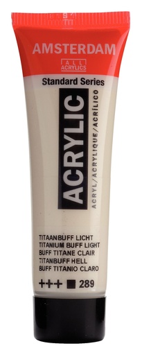 [17042890] Standard Series Acrylverf Tube 20 Ml Titaanbuff Licht 289