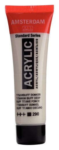[17042900] Standard Series Acrylverf Tube 20 Ml Titaanbuff Donker 290