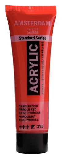 [17043150] Standard Series acrylverf tube 20 ml Pyrrolerood 315