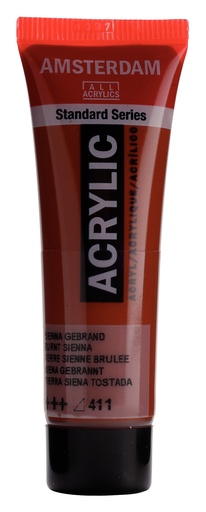 [17044110] Standard Series Acrylverf Tube 20 Ml Sienna Gebrand 411