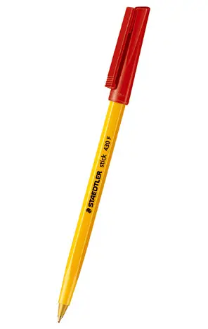 [430FR] balpen staedtler stick fijn (rood)