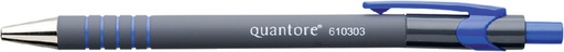 [610303] Balpen Quantore Rubbergrip - Blauw