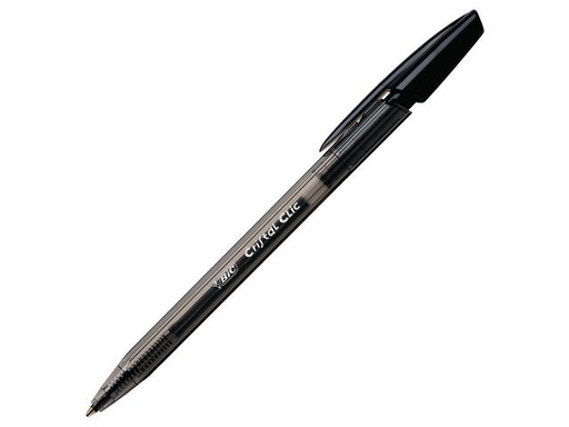 [850732] Bic Cristal Clic - Zwart - 0.4Mm