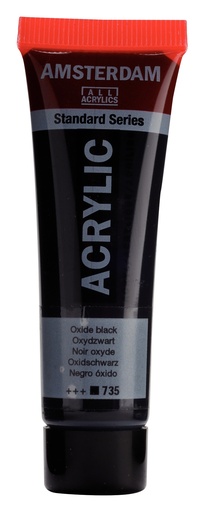 [17047350] Standard Series acrylverf tube 20 ml Oxydzwart 735