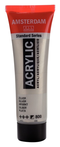 [17048000] Standard Series Acrylverf Tube 20 Ml Zilver 800