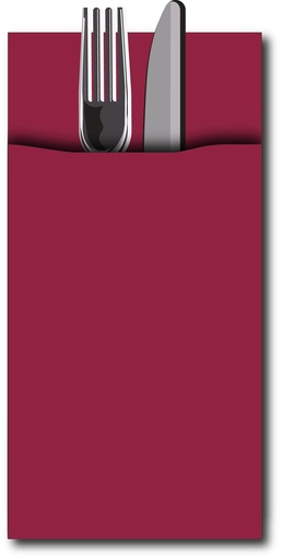 [G454] -bestekservet (wijnrood, airlaid)