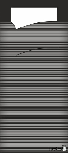 [V111163] BESTEKZAKJE 100 STUKS SERVETTO  (ZWART)