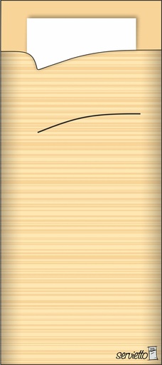 [V111170] BESTEKZAKJE 100 STUKS SERVETTO (BEIGE)