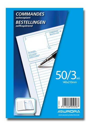 [25BC3] BESTELBONBOEK (3-VOUD 14X21)