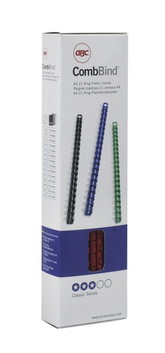 [4028215] Bindrug Gbc - 10Mm - A4 - Rood - 100St