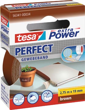 [56341BR] Blister Textieltape (Bruin)