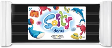 [87100D] Boetseerpasta Softy 500Gr Darwi (Zwart)