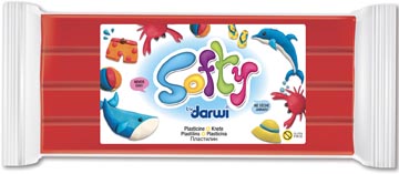 [87400D] Boetseerpasta Softy 500Gr Darwi (Rood)