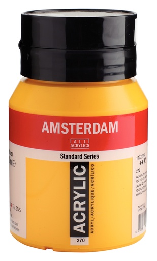 [17722702] Standard Series acrylverf pot 500 ml Azogeel Donker 270