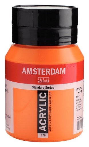 [1772276] Standard Series acrylverf pot 500 ml Azo-Oranje 276