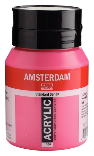 [1772366] Standard Series Acrylverf Pot 500 Ml Quinacridoneroze 366