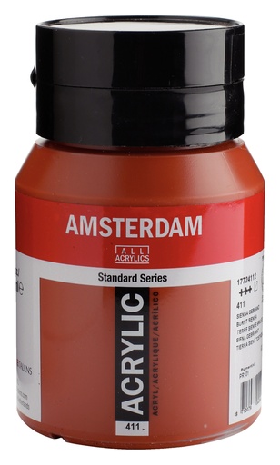 [1772411] Standard Series acrylverf pot 500 ml Sienna Gebrand 411