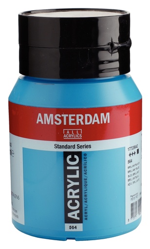 [1772564] Standard Series Acrylverf Pot 500 Ml Briljantblauw 564
